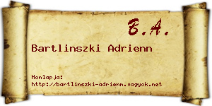 Bartlinszki Adrienn névjegykártya